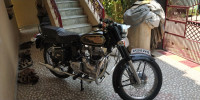 Black Royal Enfield Vintage Bullet
