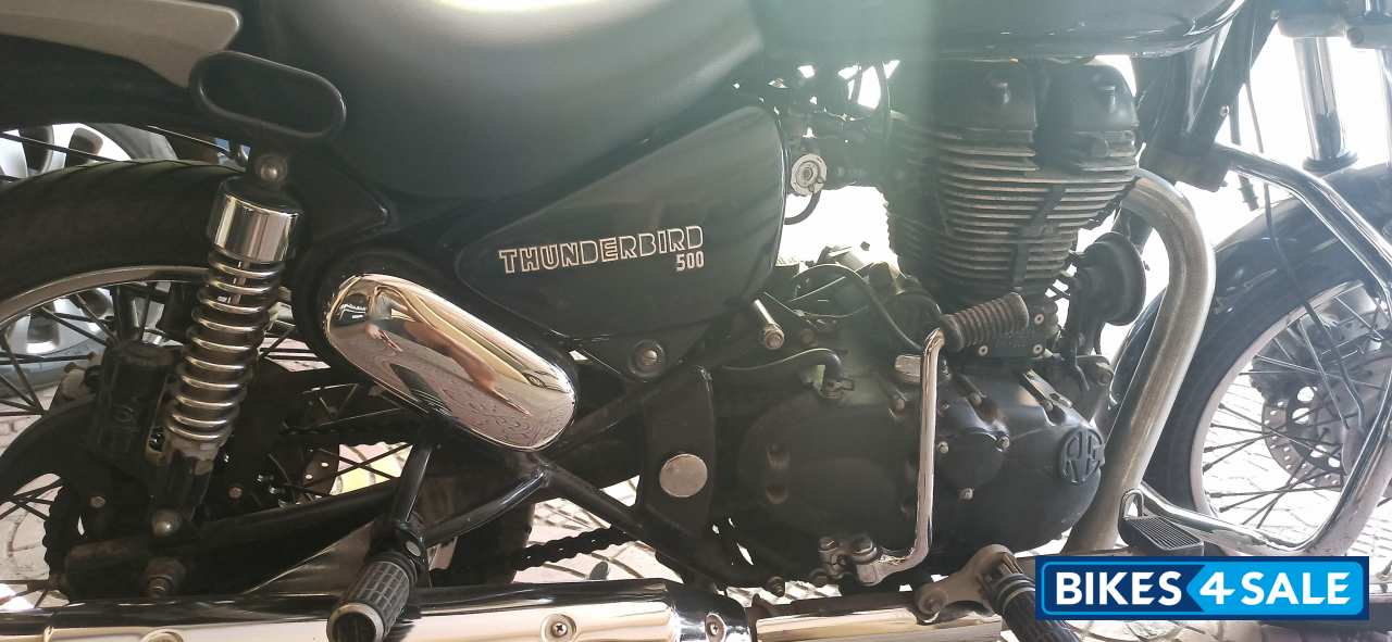 Blue Royal Enfield Thunderbird 500