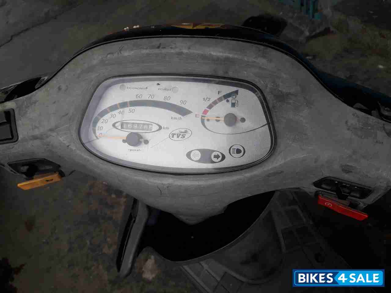 Black TVS Scooty Pep