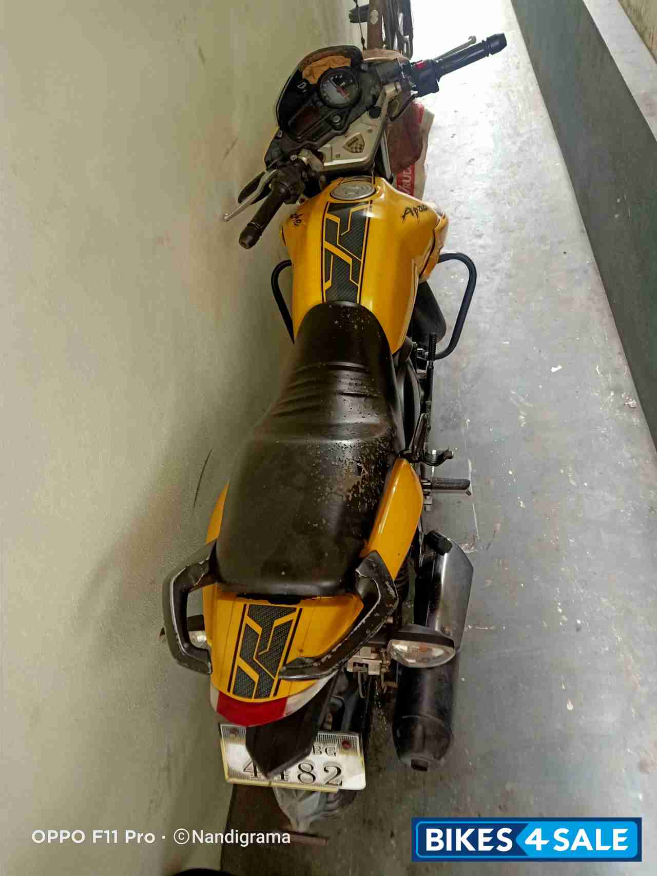 Yellow TVS Apache RTR 160