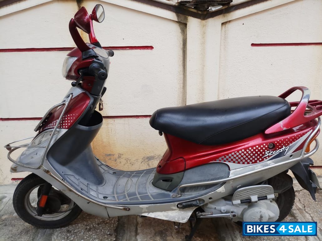 Maroon TVS Scooty Pep