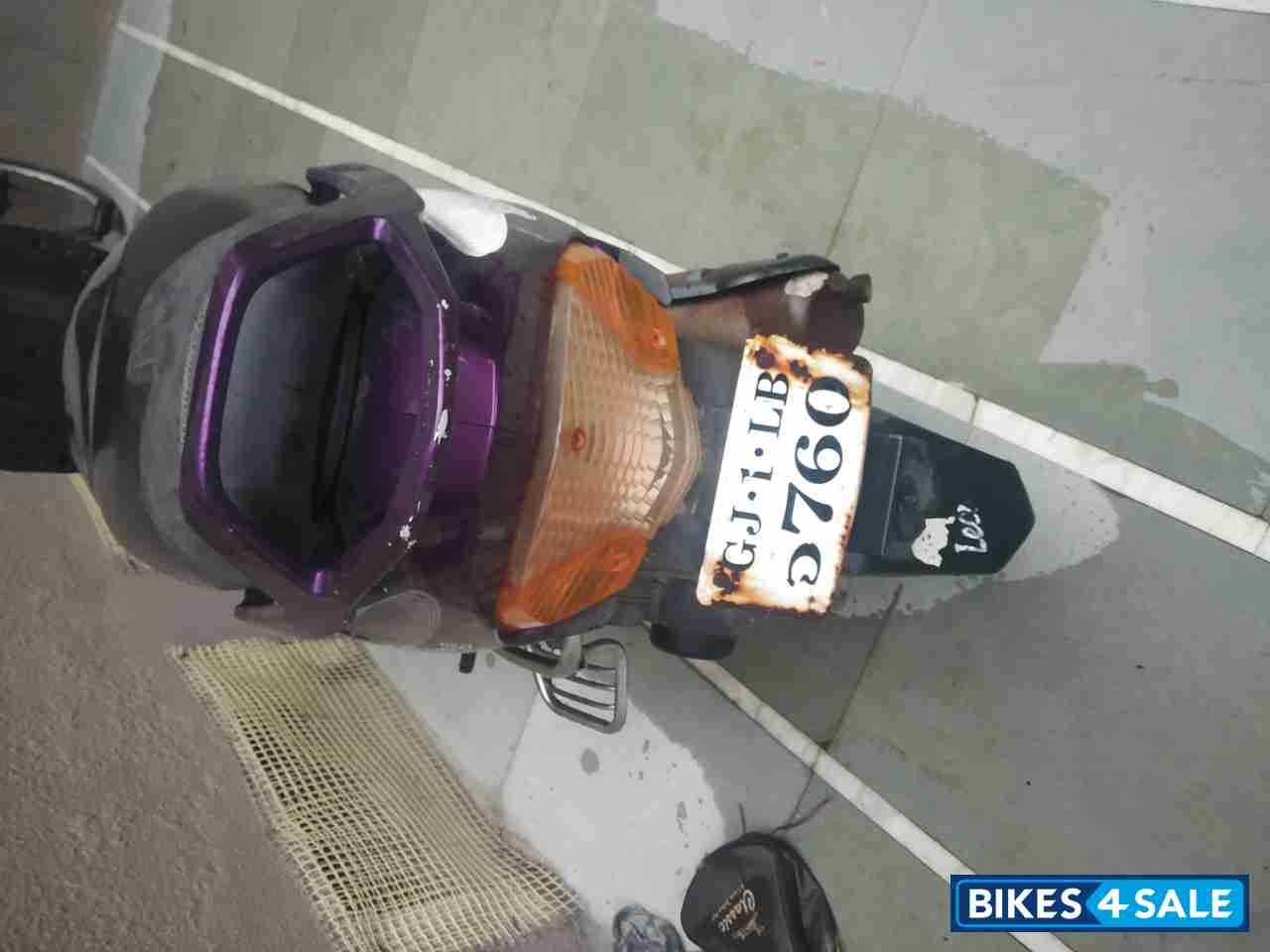 Purple TVS Scooty Teenz