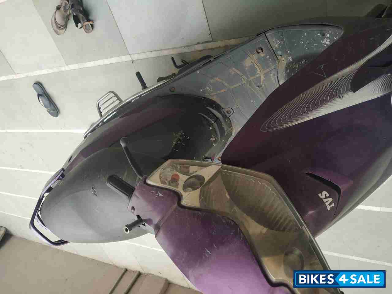 Purple TVS Scooty Teenz