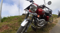 Red Royal Enfield Bullet Electra