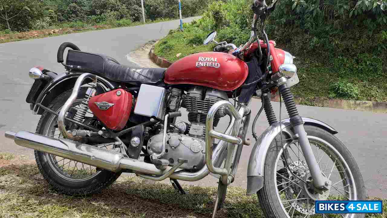 Red Royal Enfield Bullet Electra