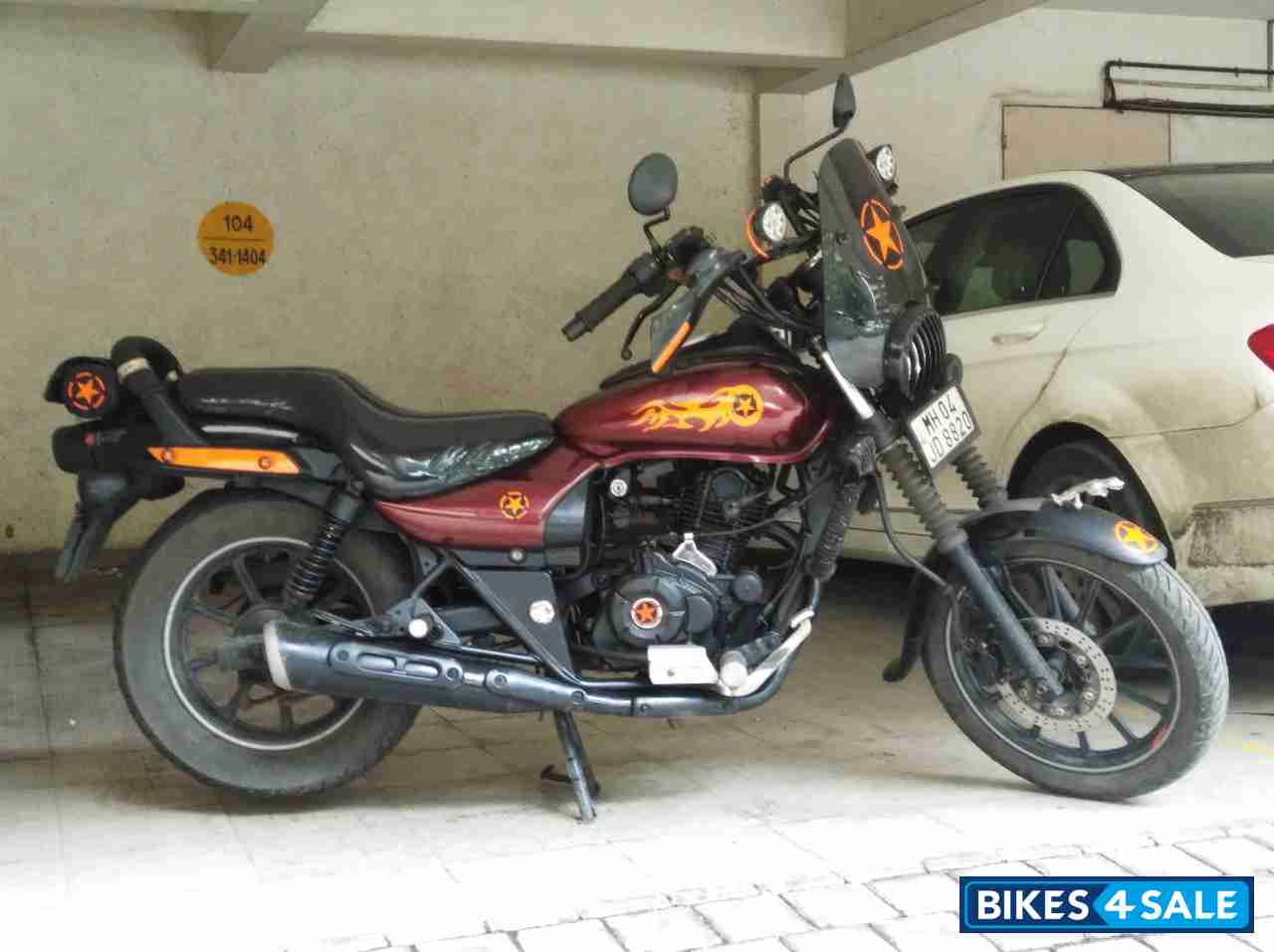 Maroon Bajaj Avenger Street 150