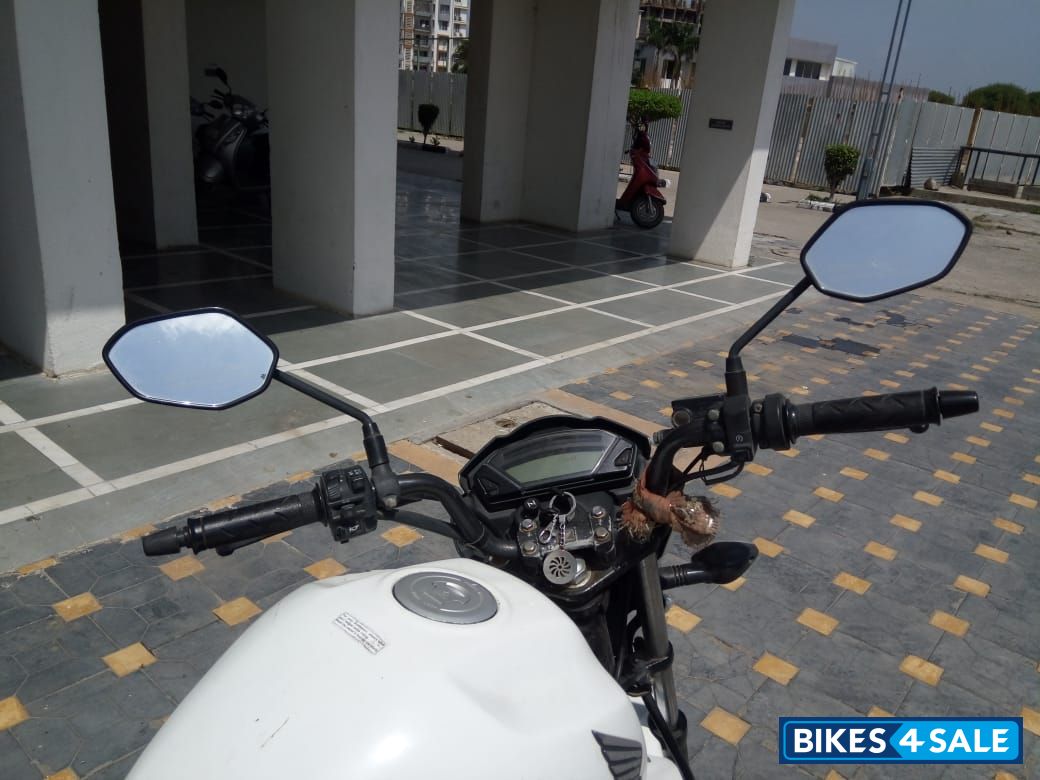 White Honda CB Trigger