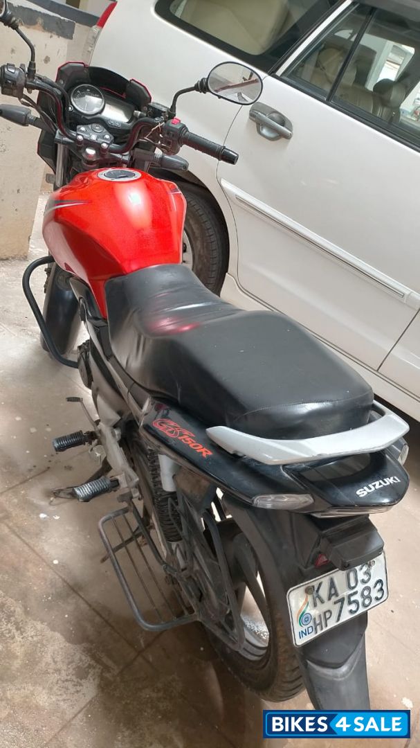 Orange Suzuki GS 150R