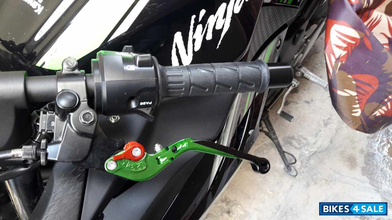 Green And Black Kawasaki Ninja 300R