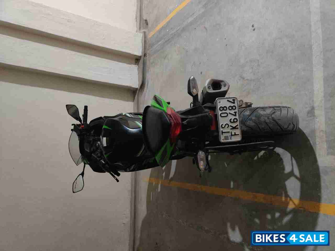 Green And Black Kawasaki Ninja 300R