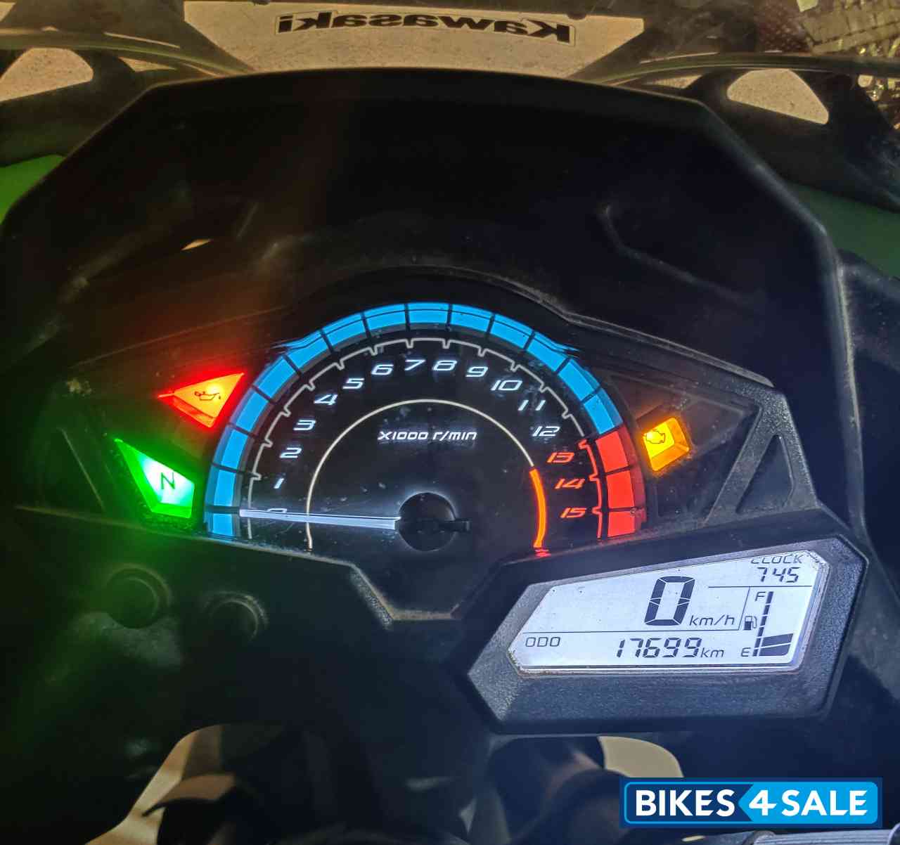Green And Black Kawasaki Ninja 300R