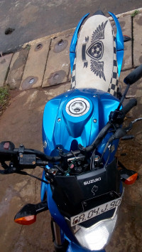 Blue Suzuki Gixxer 150