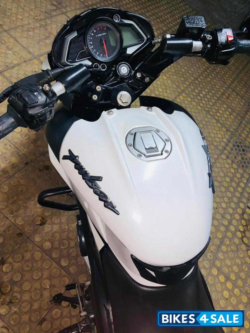 White Bajaj Pulsar 200 NS ABS