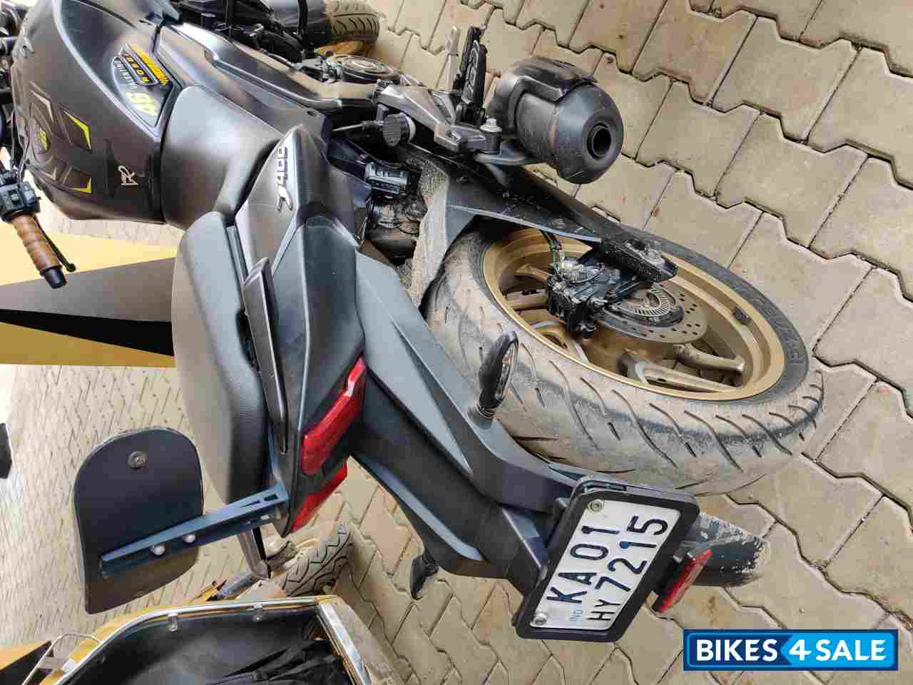 Rock Matt Black Bajaj Dominar 400 ABS BS6