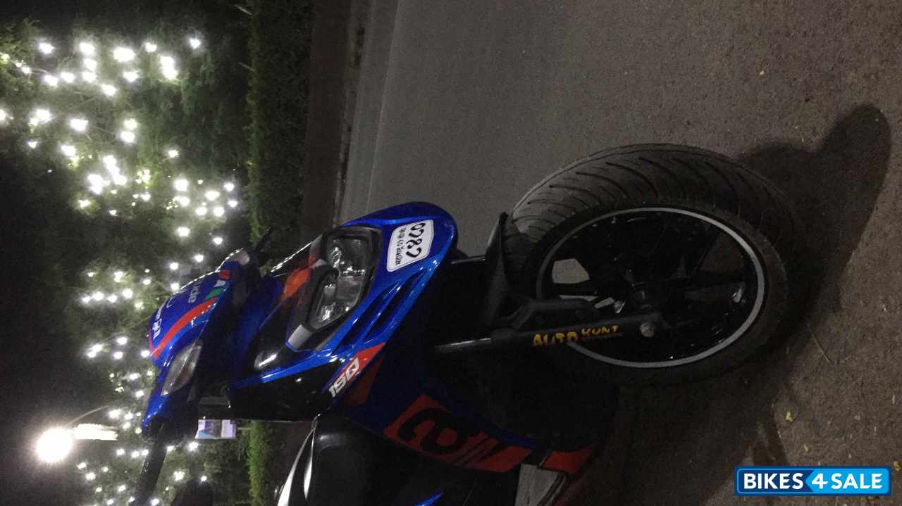 Blue Aprilia SR 150