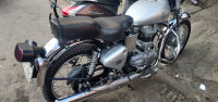 Silver Royal Enfield Bullet Electra