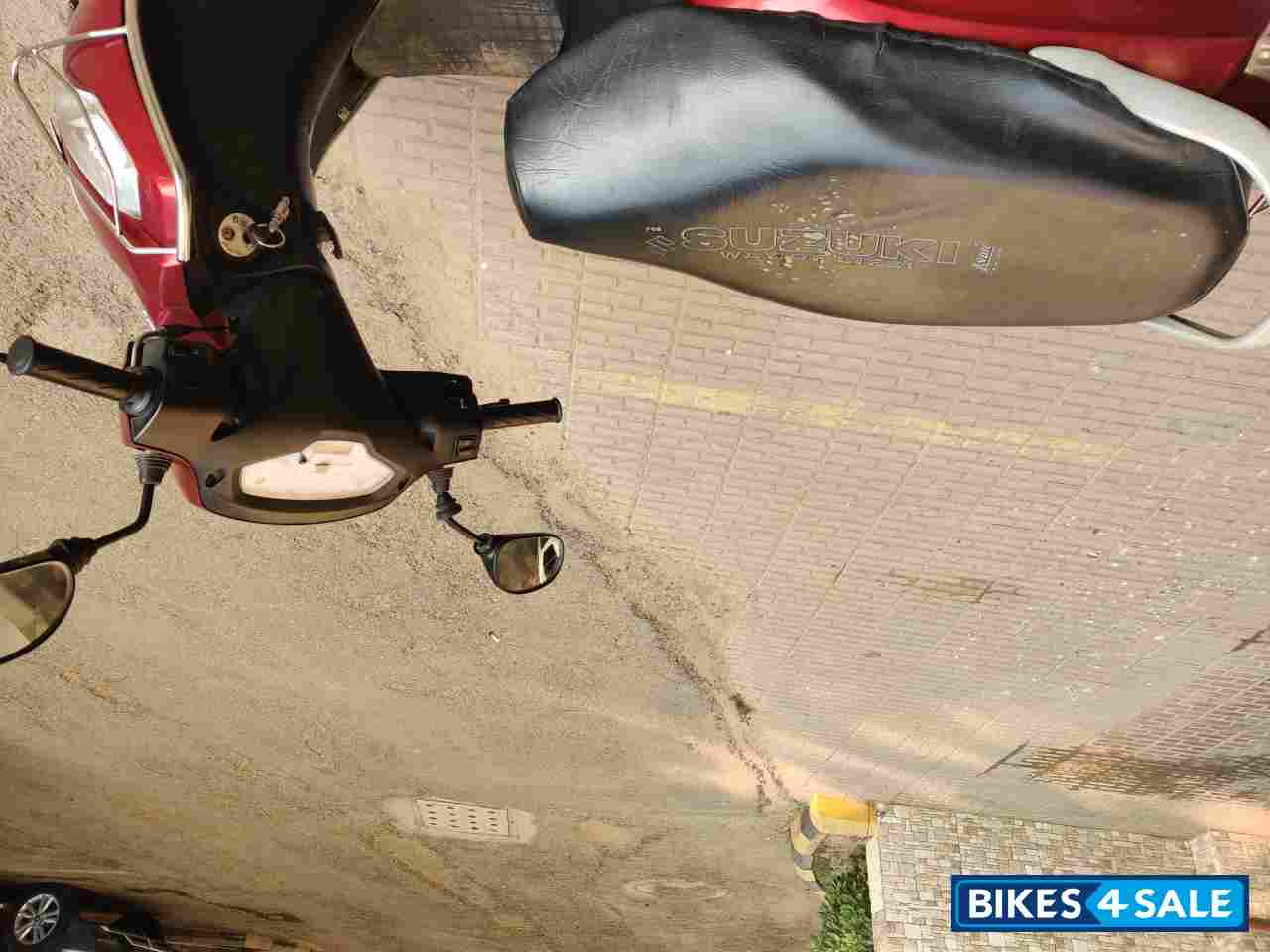 Dark Red Suzuki Access 125