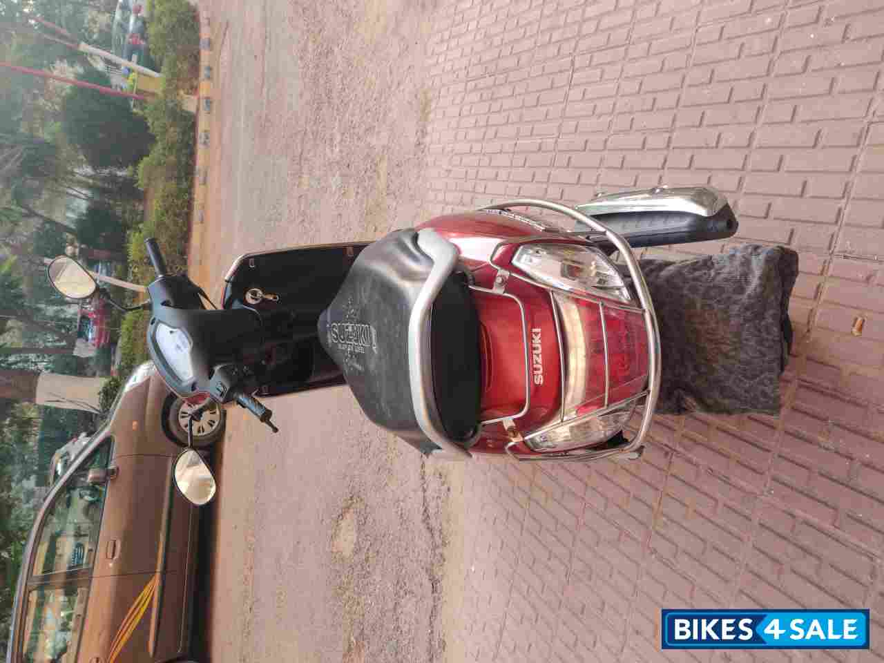 Dark Red Suzuki Access 125