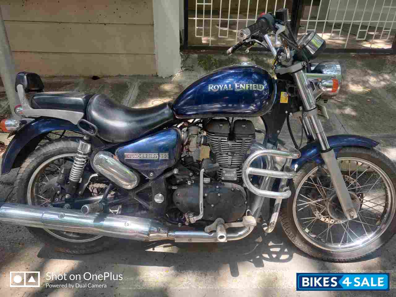 Blue Royal Enfield Thunderbird 350