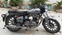 Silver Royal Enfield Bullet Electra