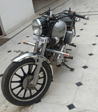Silver Royal Enfield Bullet Electra