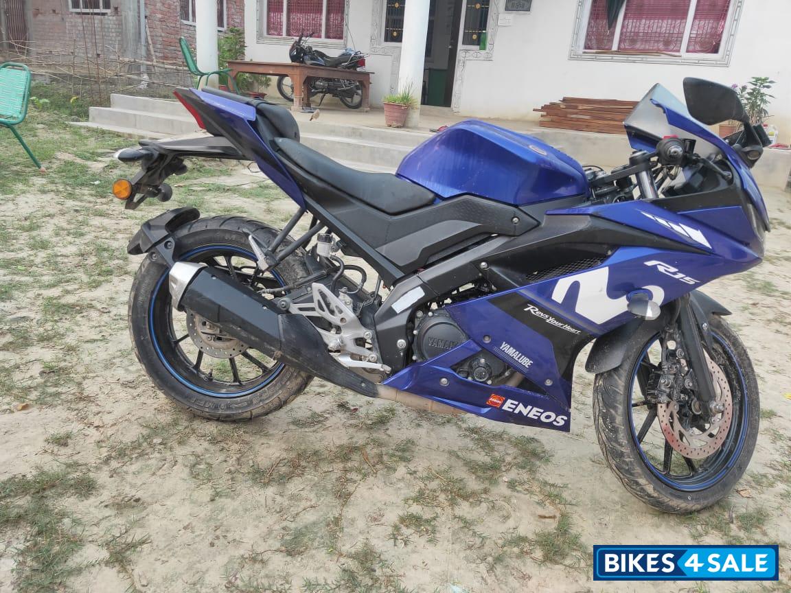 Blue Yamaha YZF R15 V3