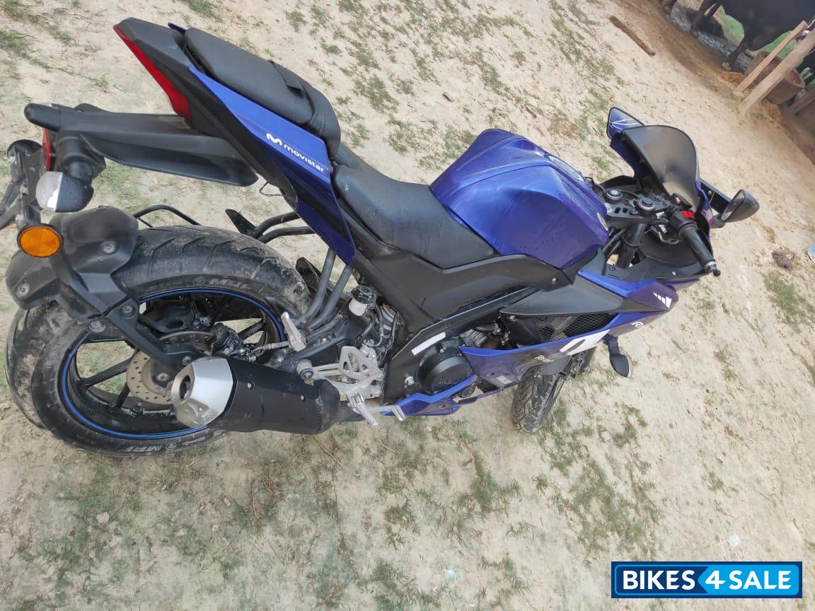 Blue Yamaha YZF R15 V3