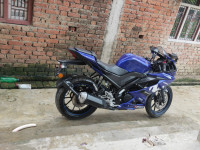 Blue Yamaha YZF R15 V3