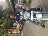 Silver Royal Enfield Thunderbird 350