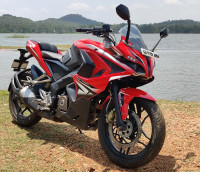 Red Bajaj Pulsar RS 200 ABS