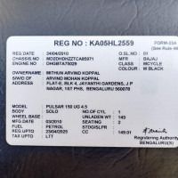 Black Bajaj Pulsar 150 Neon