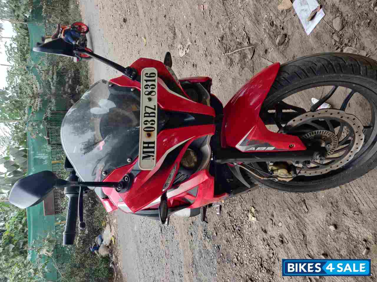 Red Bajaj Pulsar RS 200 ABS