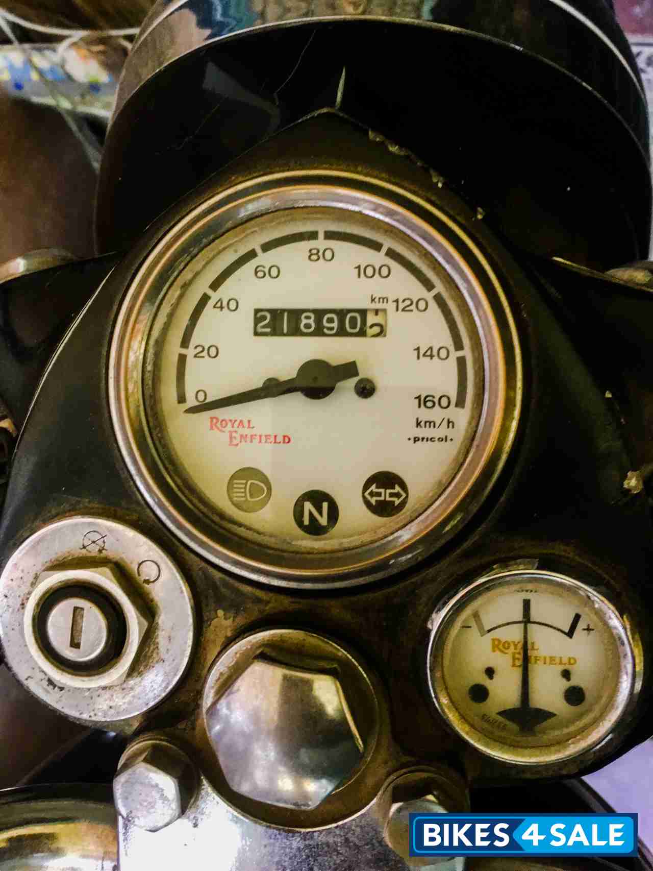 Black Royal Enfield Bullet Electra