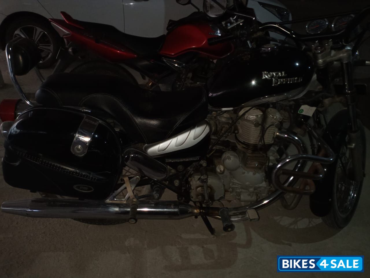 Black Royal Enfield Thunderbird