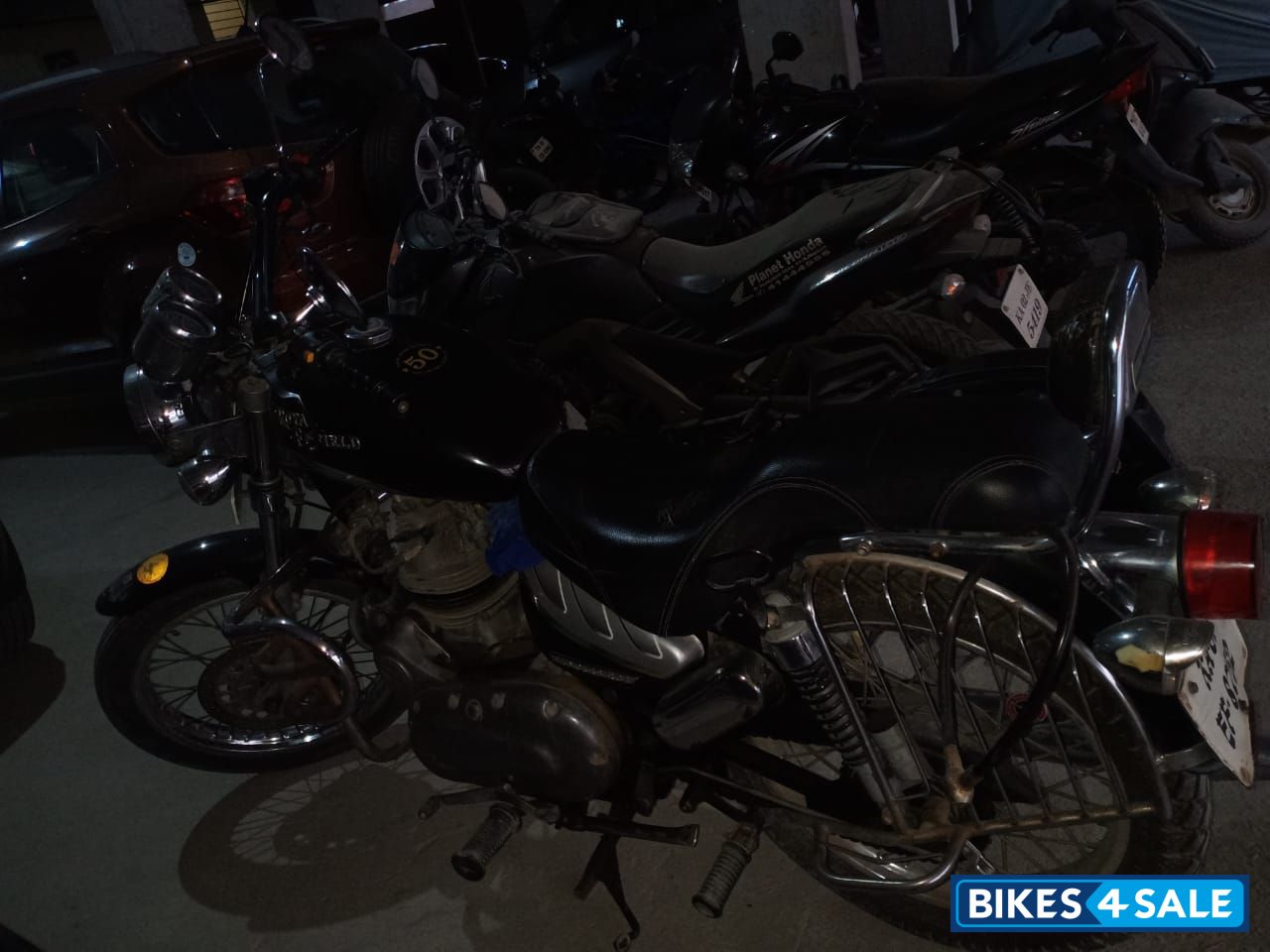 Black Royal Enfield Thunderbird