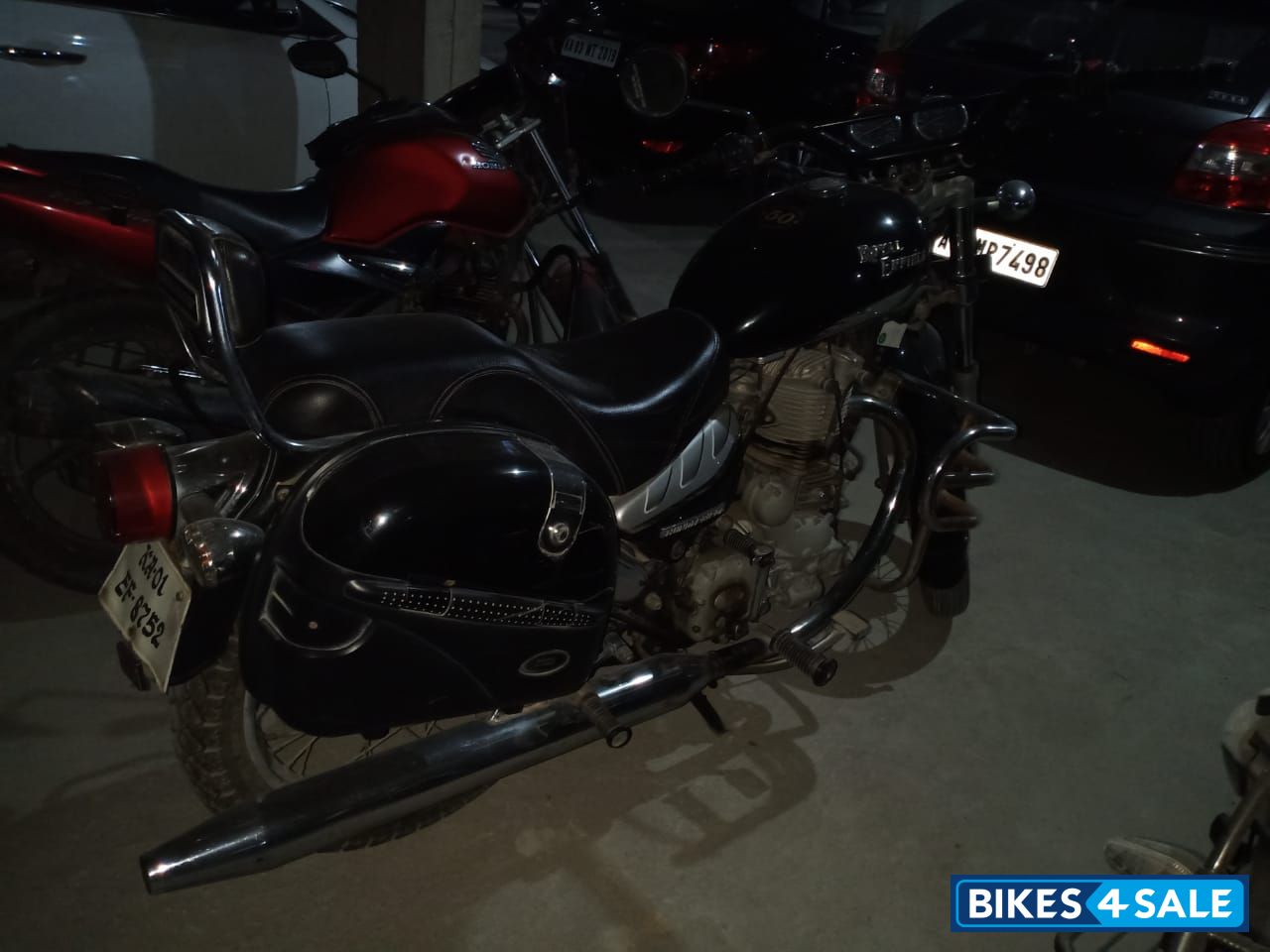 Black Royal Enfield Thunderbird