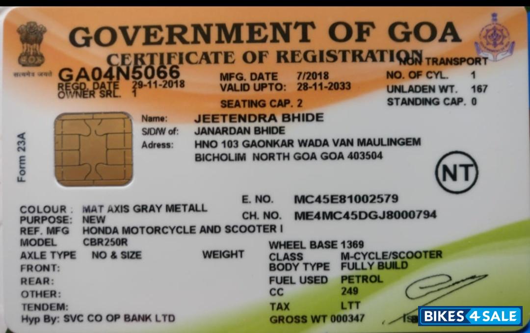 Green Stripping Honda CBR 250R ABS