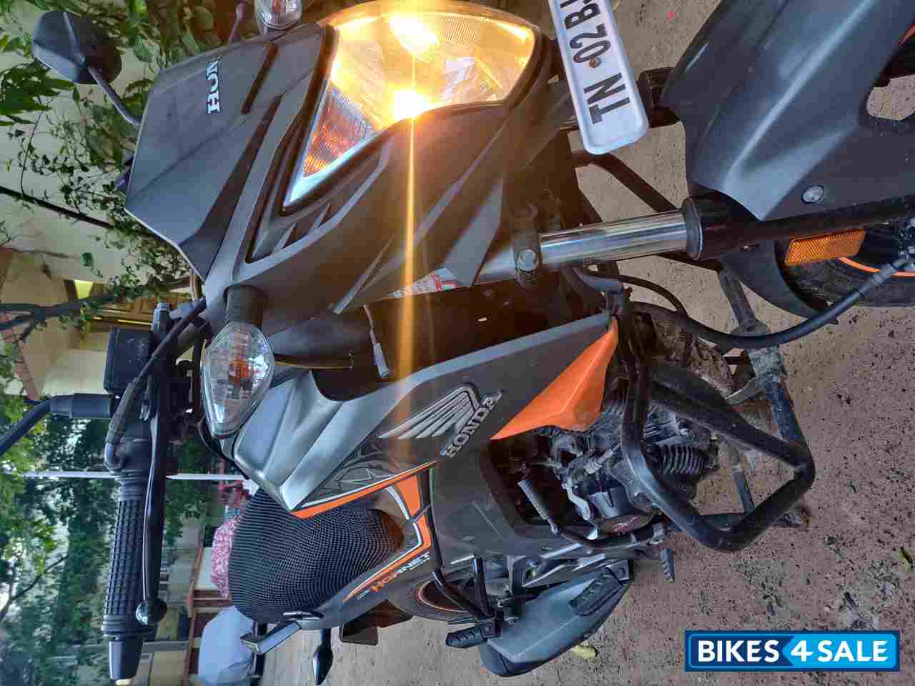 Orange And Black Honda CB Hornet 160R