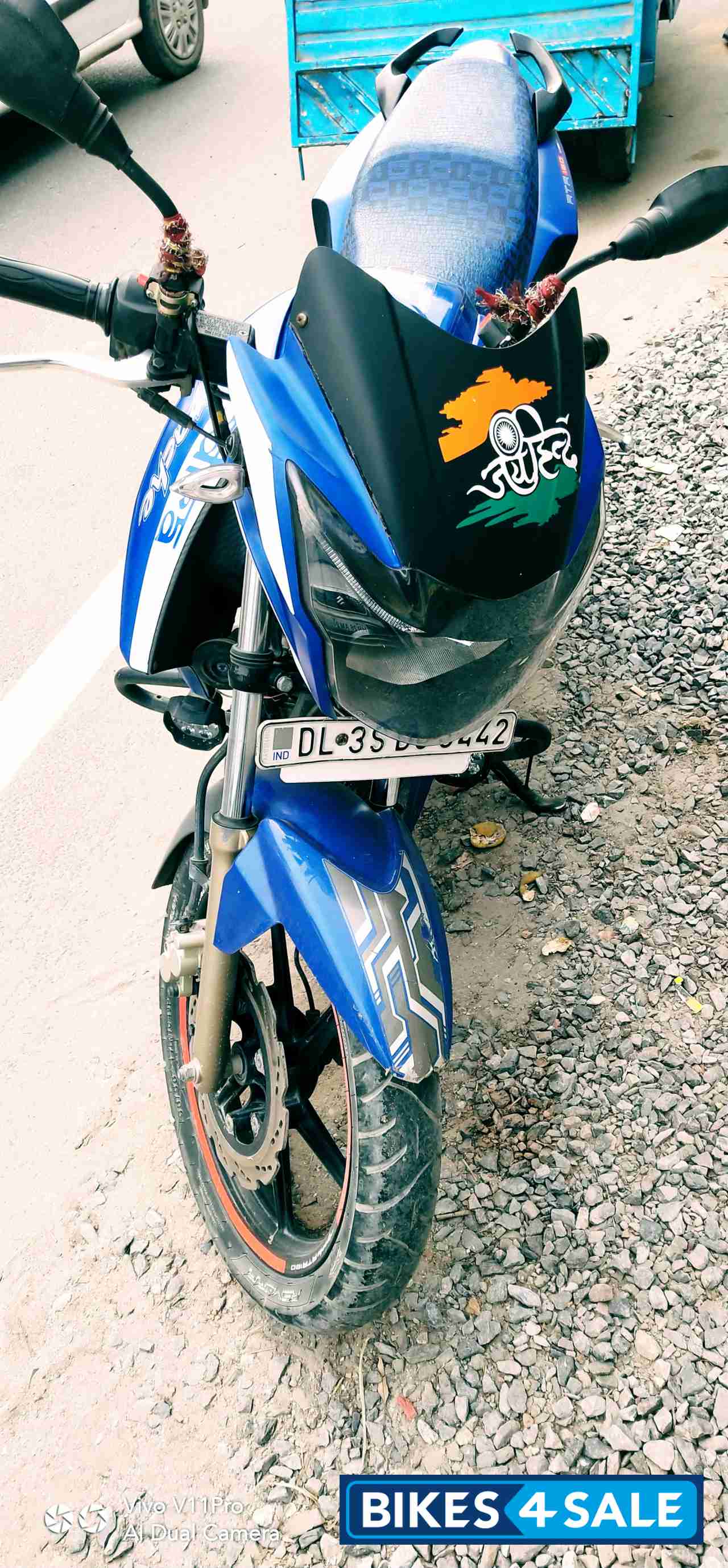 Matt Blue TVS Apache RTR 180