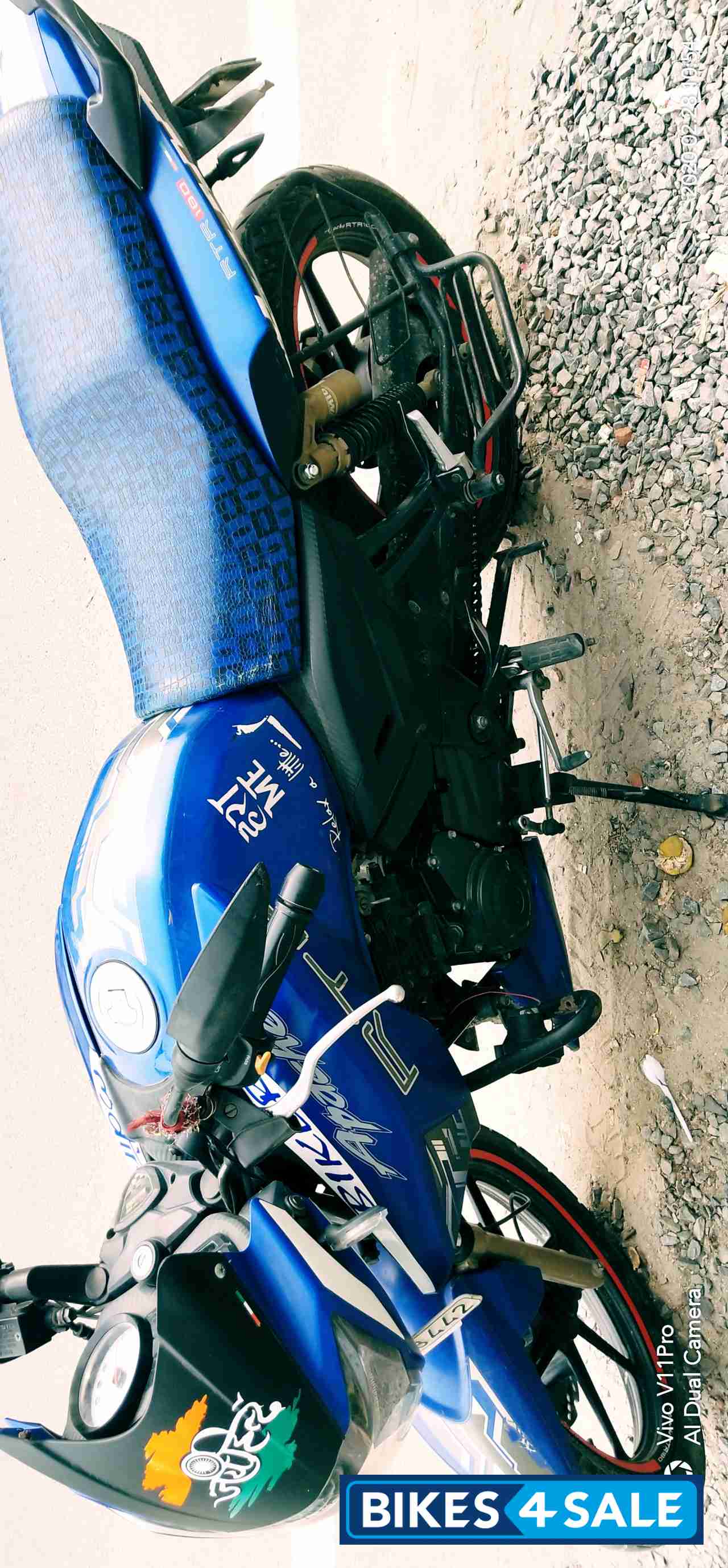 Matt Blue TVS Apache RTR 180