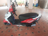 White And Red Colour Honda Dio