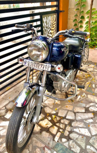 Blue Royal Enfield Bullet Electra