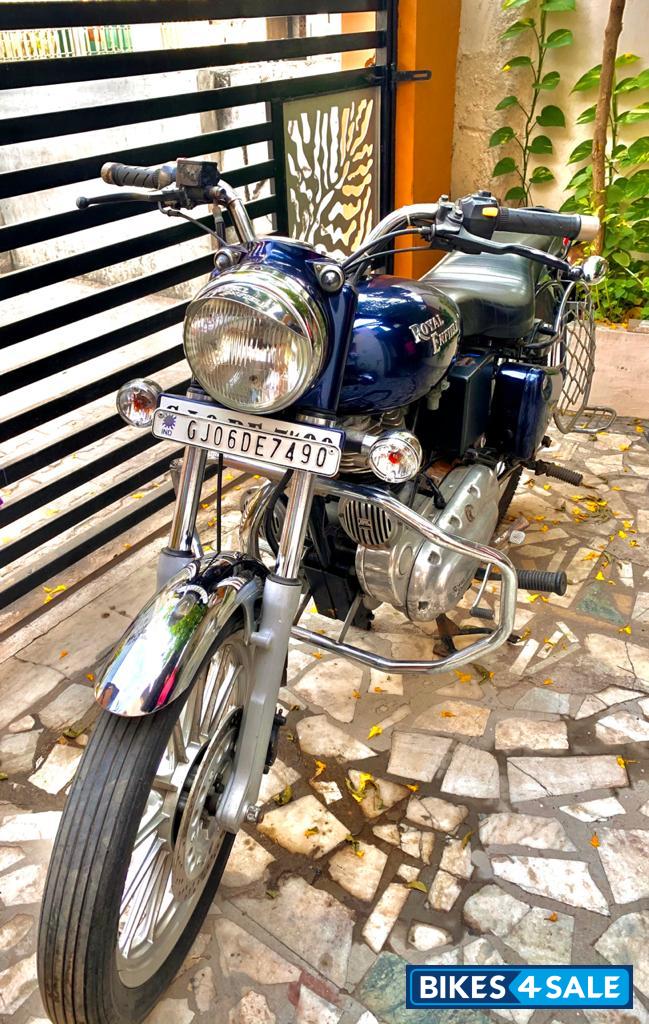 Blue Royal Enfield Bullet Electra