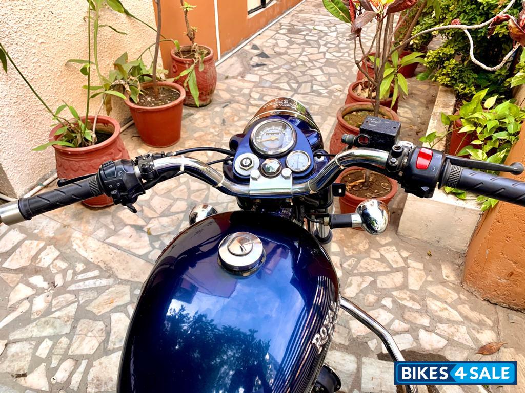 Blue Royal Enfield Bullet Electra