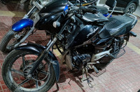 Midnight Black Bajaj Pulsar 150 DTSi