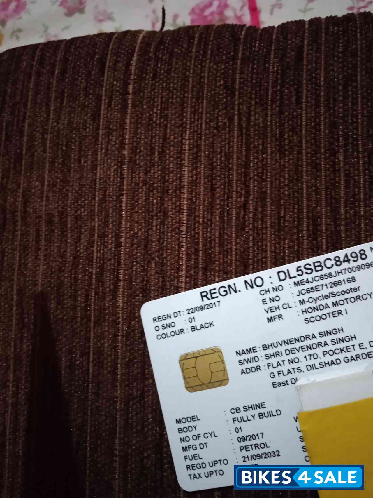 Black Honda CB Shine