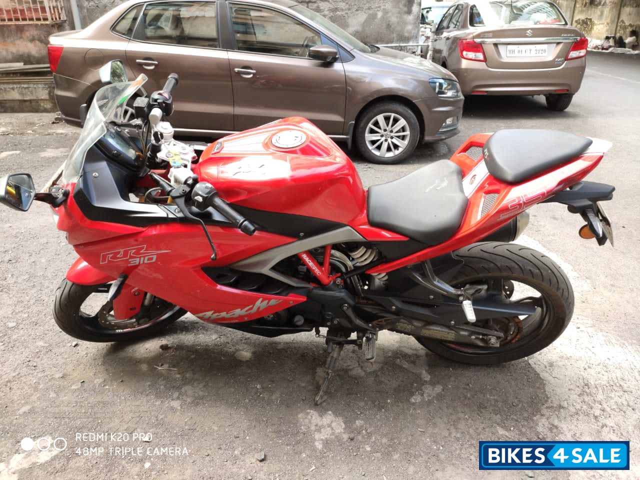Red TVS Apache RR 310