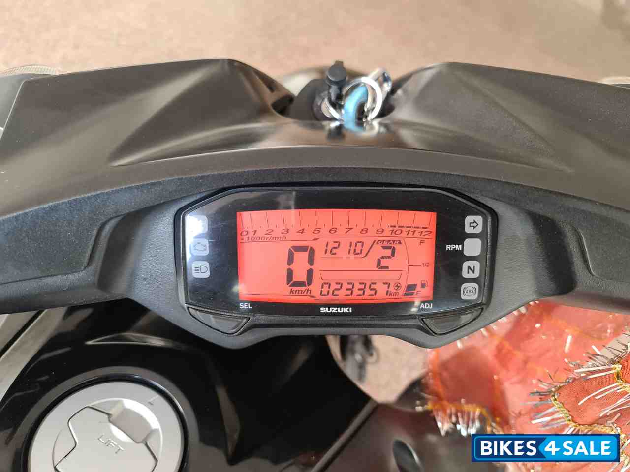 Black And Red Suzuki Intruder 150 FI