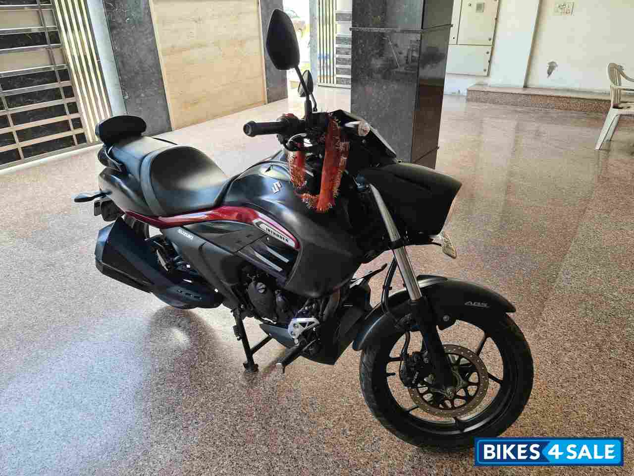 Black And Red Suzuki Intruder 150 FI