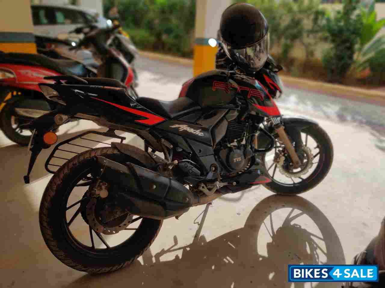 Black And Red TVS Apache RTR 200 4V ABS Race Edition 2.0